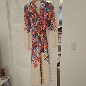 Floral Long Sleeve Maxi Dress